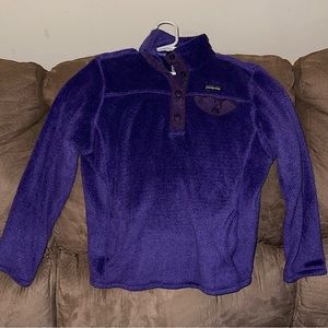 {Patagonia} Fleece Purple size 10 girls